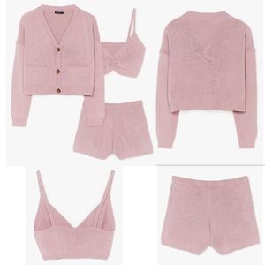 Nasty Gal Knit Right There 3-pc Set